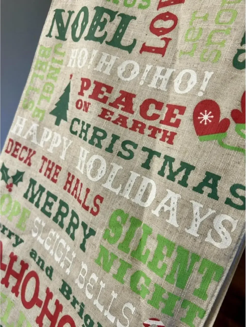 Christmas Holiday Themed Decorative Table Runner